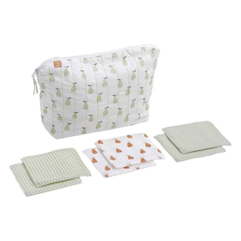 Trousse de toilette et carré éponge Botanica