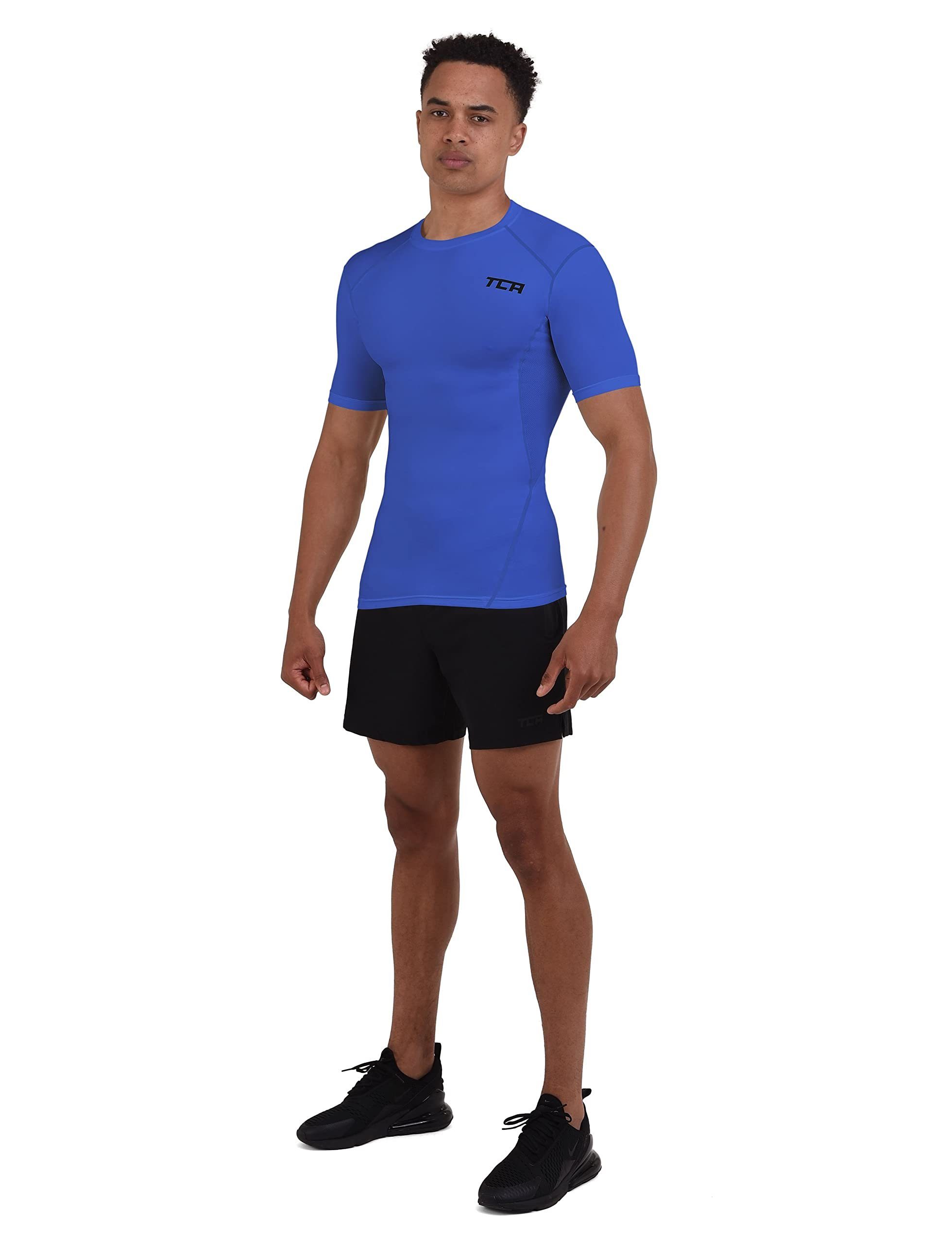 TCA Funktionsunterhemd TCA Herren HyperFusion Sportshirt - Blau