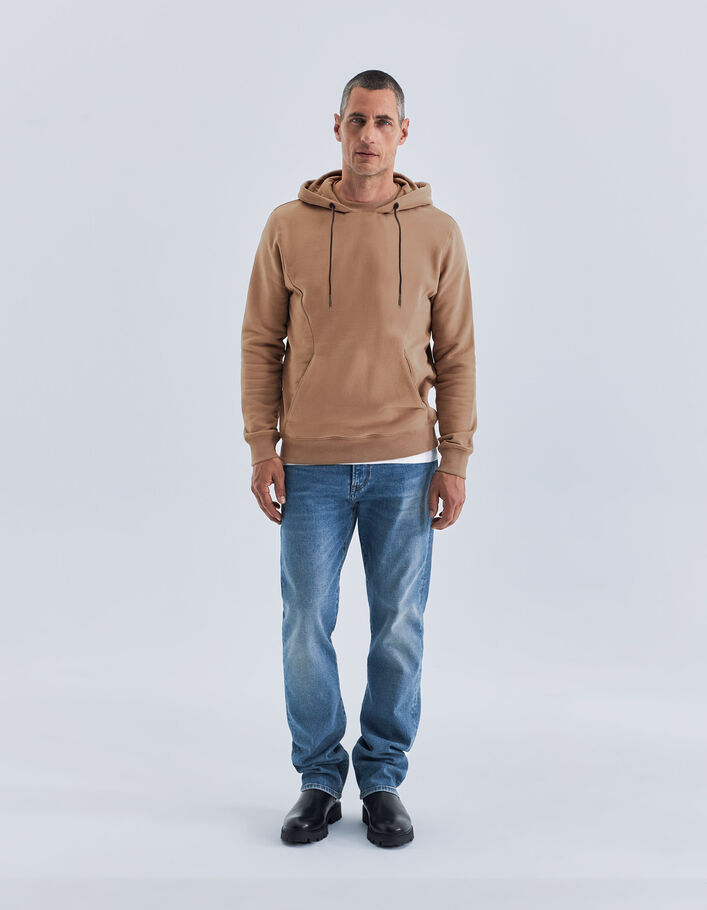 Sweat cappuccino bio à capuche Homme