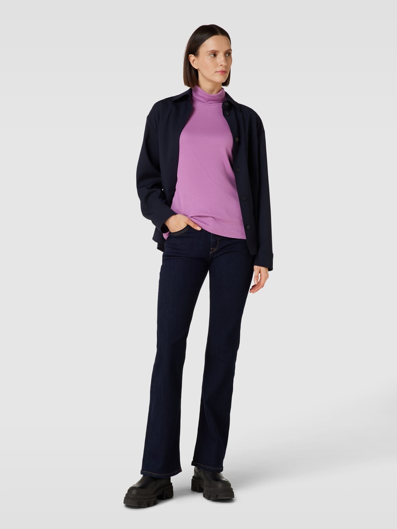 Longsleeve mit Rollkragen in mauve