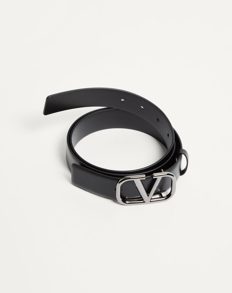 Cinto exclusivo VLogo em couro de bezerro 30 mm
