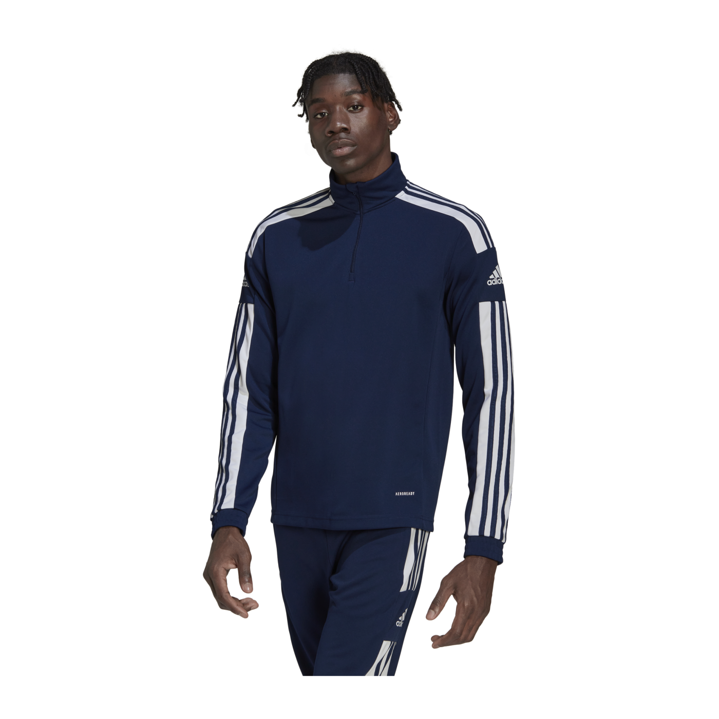 adidas Squadra 21 HalfZip Sweatshirt Blau Weiss