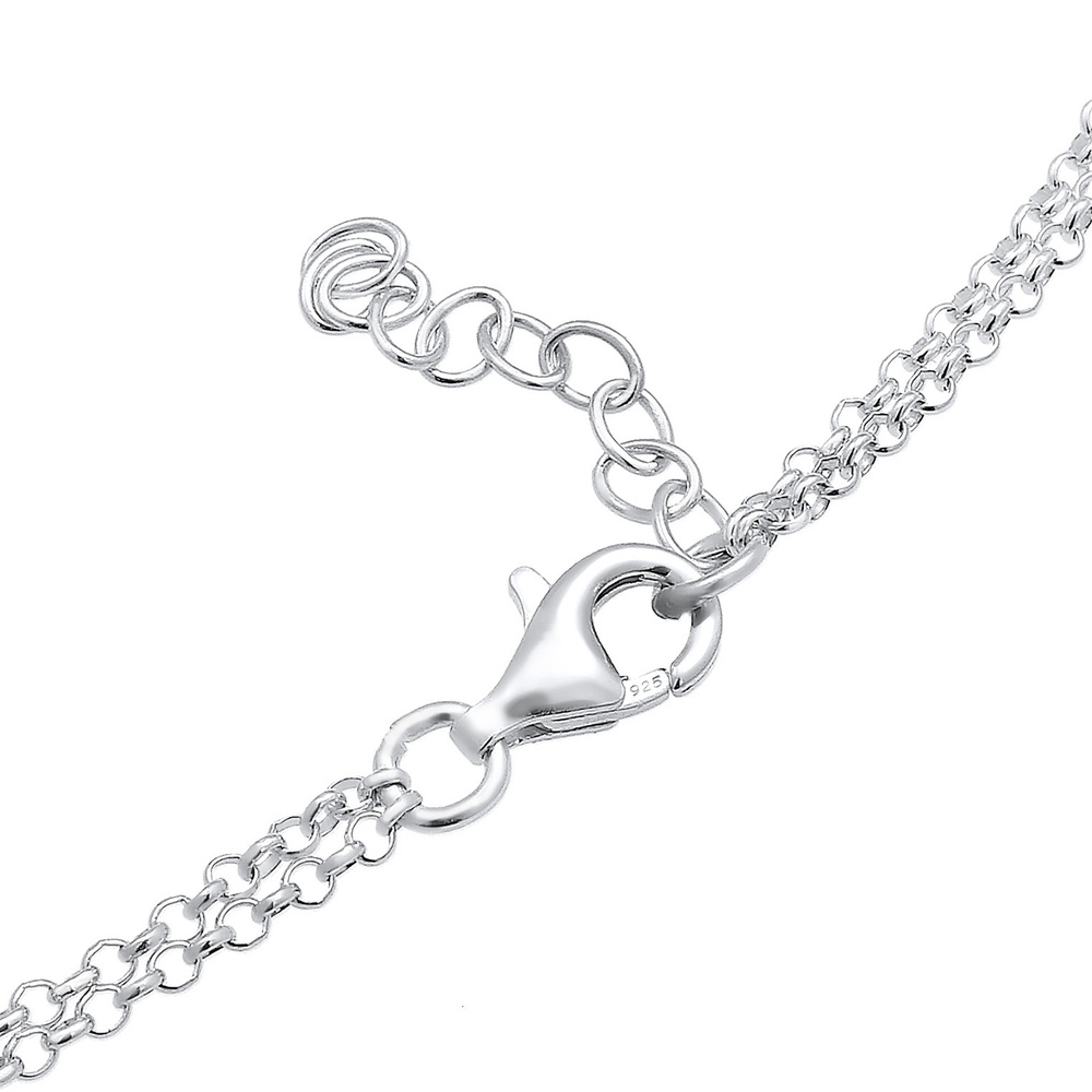Elli Elli by Julie & Grace Bracelet de Cheville Femme Pendentif Infinity Trend en Arge Bijoux