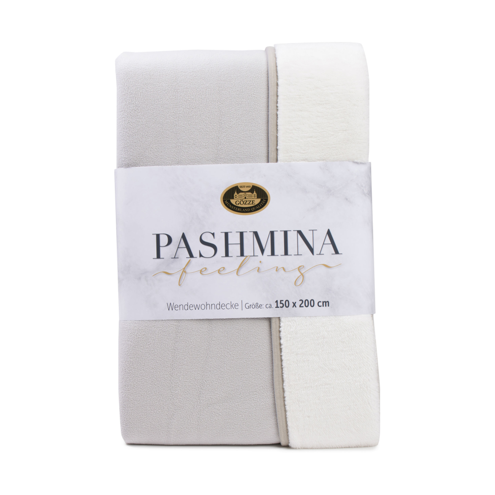 Wendewohndecke Pashmina silber