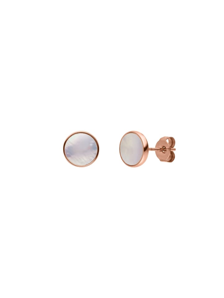 PURELEI Ohrstecker White Gloss in Rosegold günstig kaufen onesize