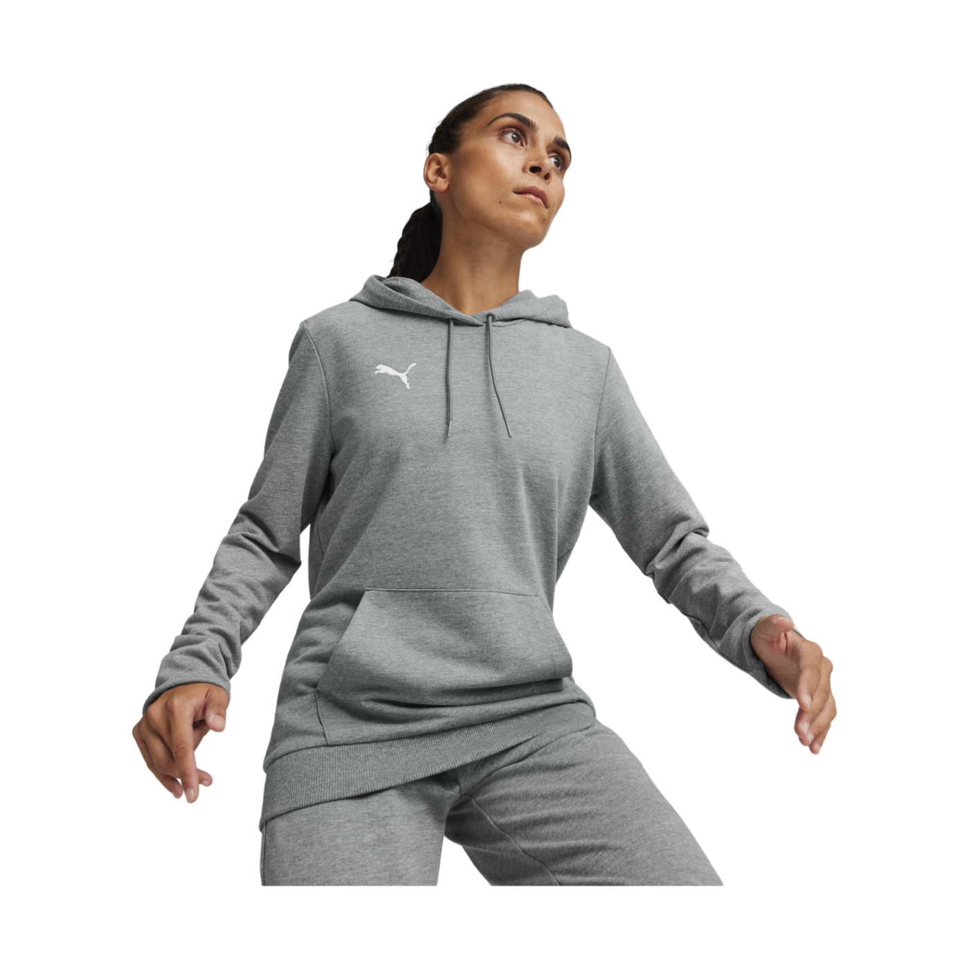 PUMA teamGOAL Casuals Hoody Damen Grau F33