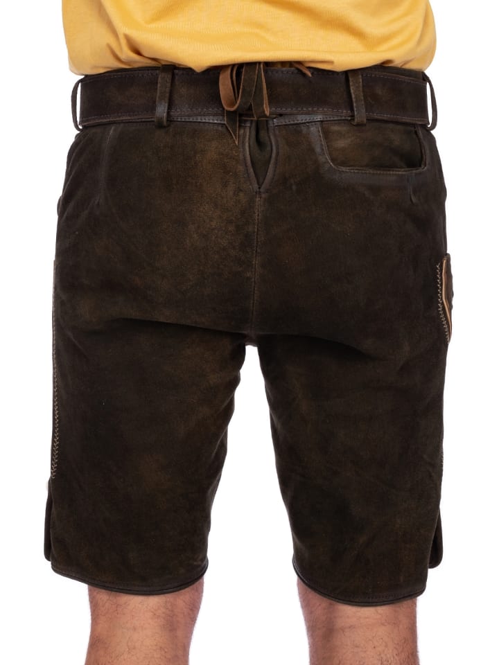 MADDOX Lederhose RONN in dunkelbraun günstig kaufen