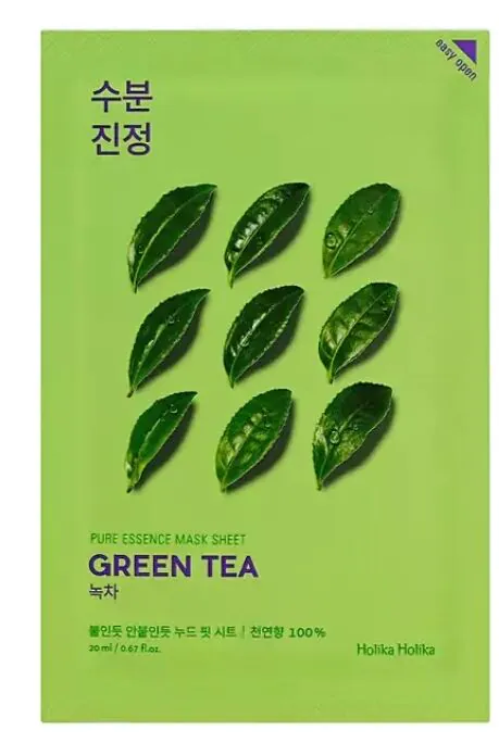 Holika Holika Pure Essence Mask Sheet grøn te ansigtsmaske