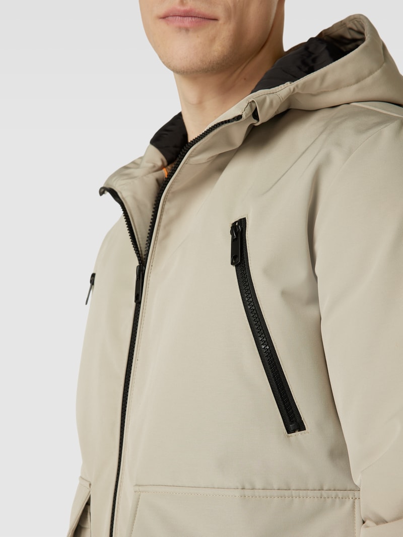 Parka mit Pattentaschen in kitt