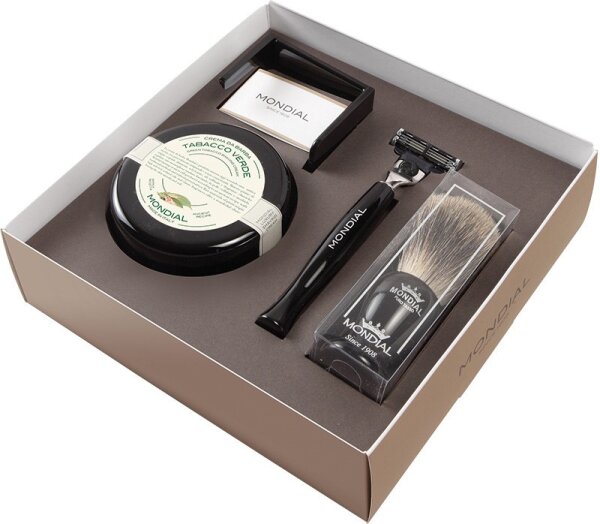 Mondial Exclusive Geschenk Set Premium 4 teilig Rasierset