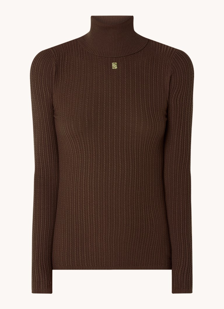 Maglione Sandro a trecce, misto lana, con logo
