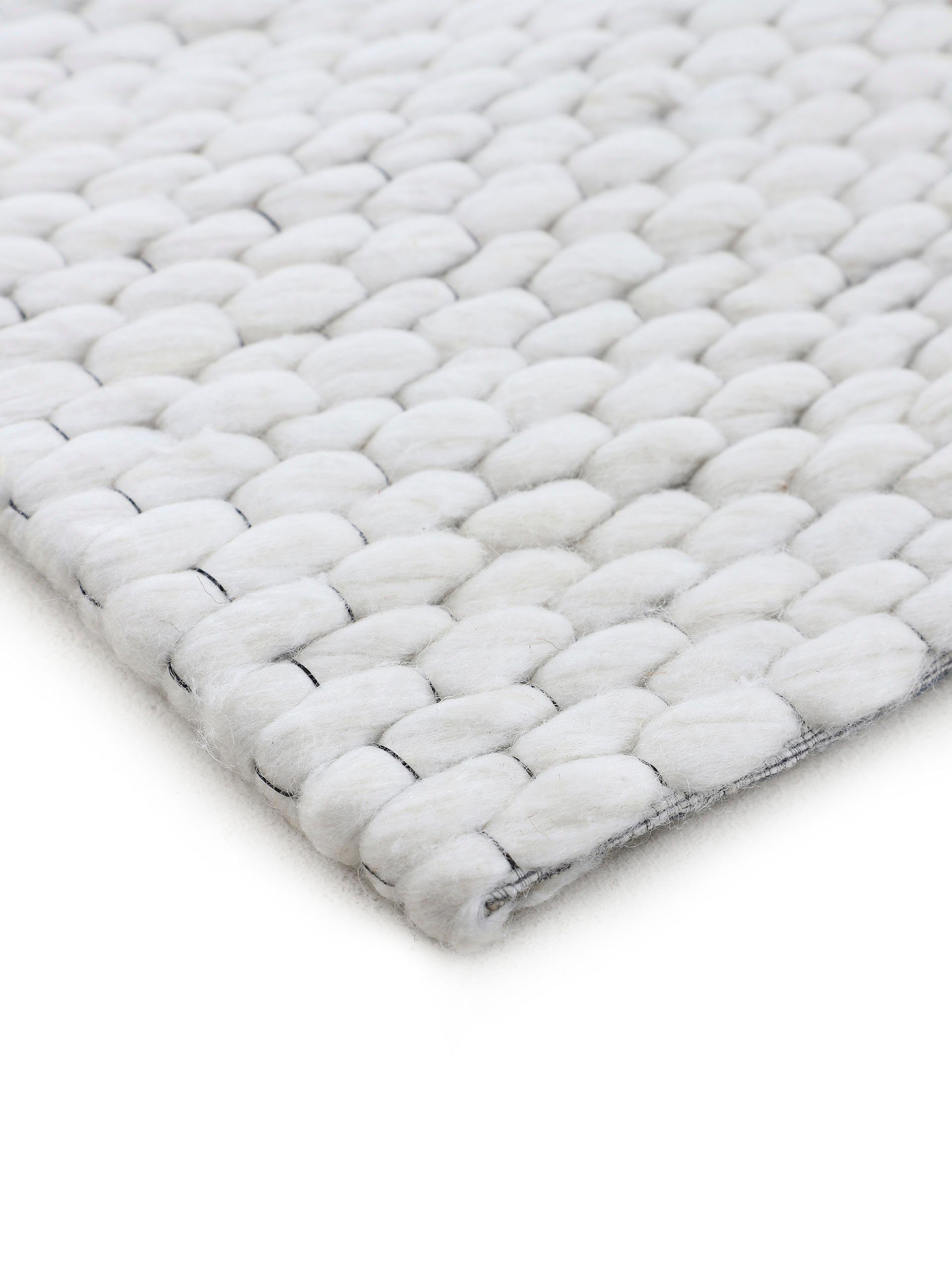 Läufer Sina, carpetfine, rechteckig, Höhe: 14 mm, Handweb Teppich, reine Wolle, meliert, handgewebt, weich & kuschelig