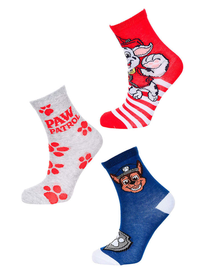 Paw Patrol 3er-Set: Socken 