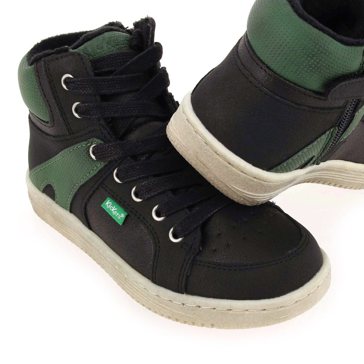 Kickers  LOWELL H20 - Noir Vert