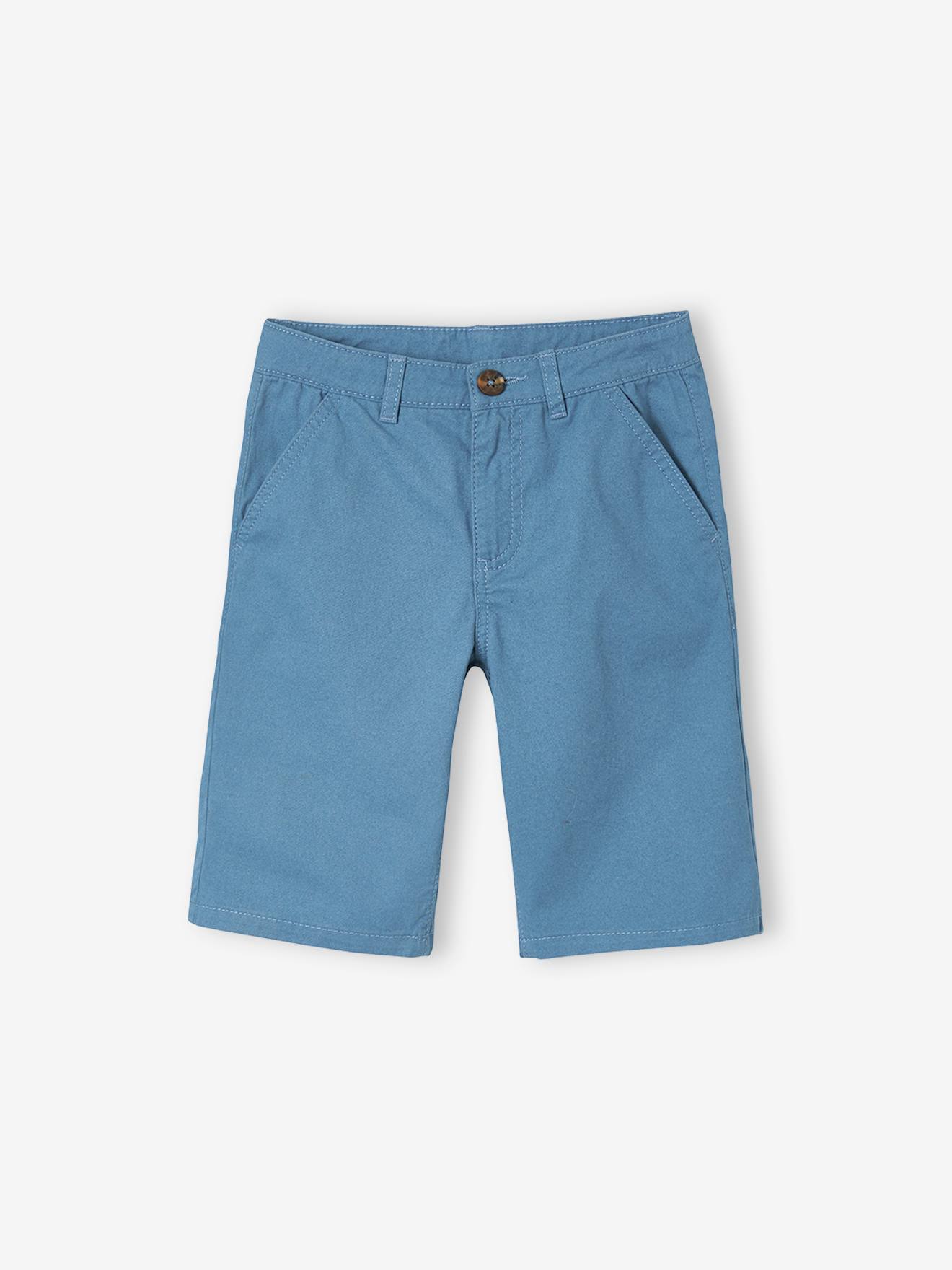 Bermuda chino garçon bleu