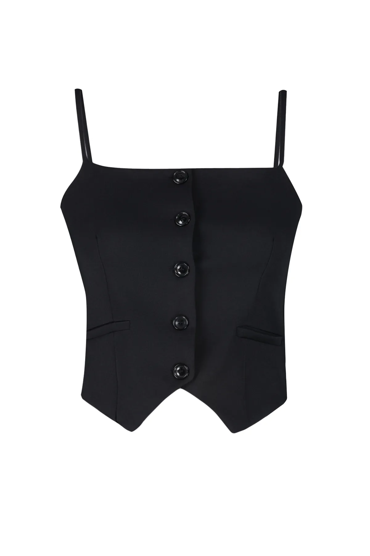 Trendyol Collection  Schwarze geknöpfte gewebte Bluse TWOSS24BZ00333