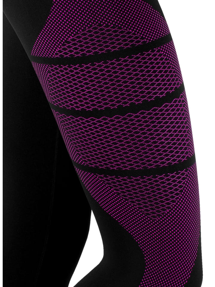 Stark Soul® Skiunterwäsche - Hose Funktionswäsche in schwarz-pink günstig kaufen