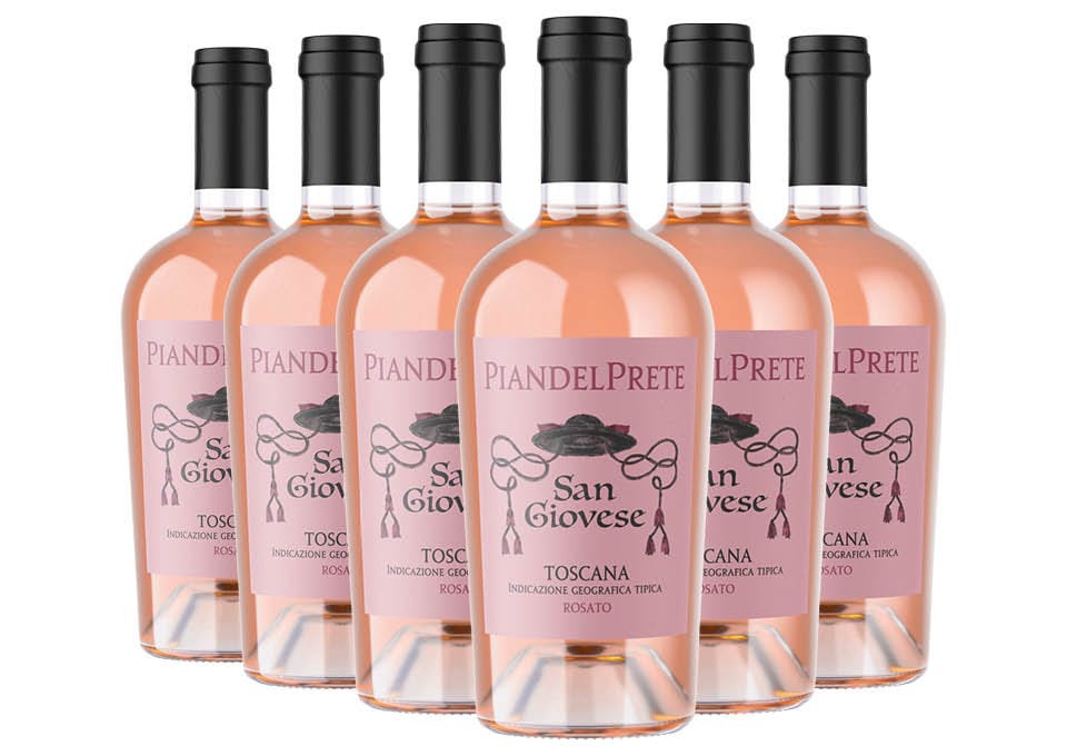 Toscana IGT Rosato Sangiovese 2021 Pian del Prete 6 bouteilles de 0,75 ℓ
