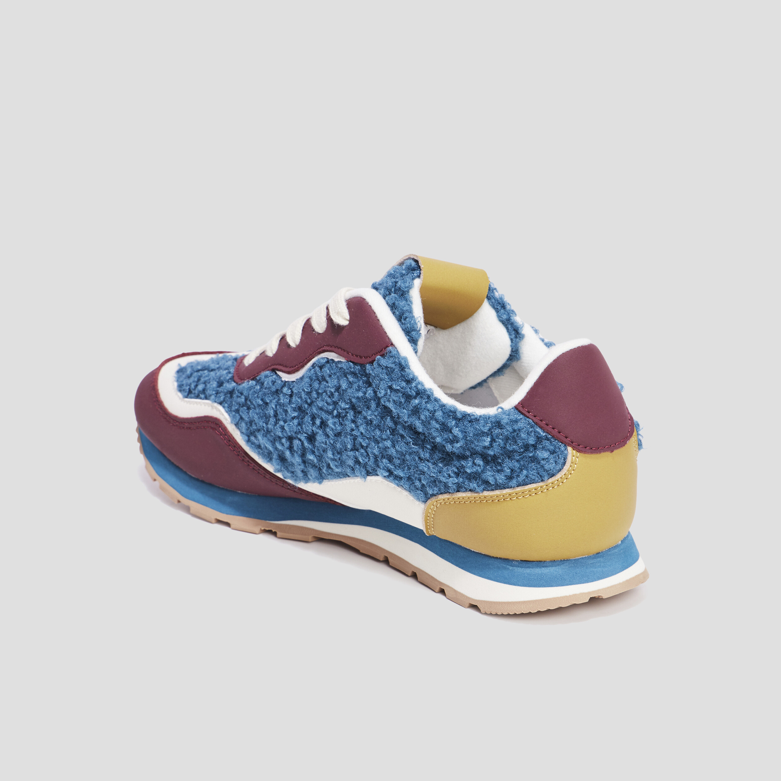 Baskets running laine de mouton Creeks bleu femme | La Halle