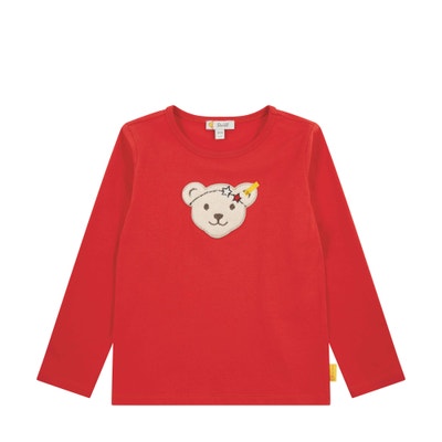 T-Shirt langarm, rot für Mädchen