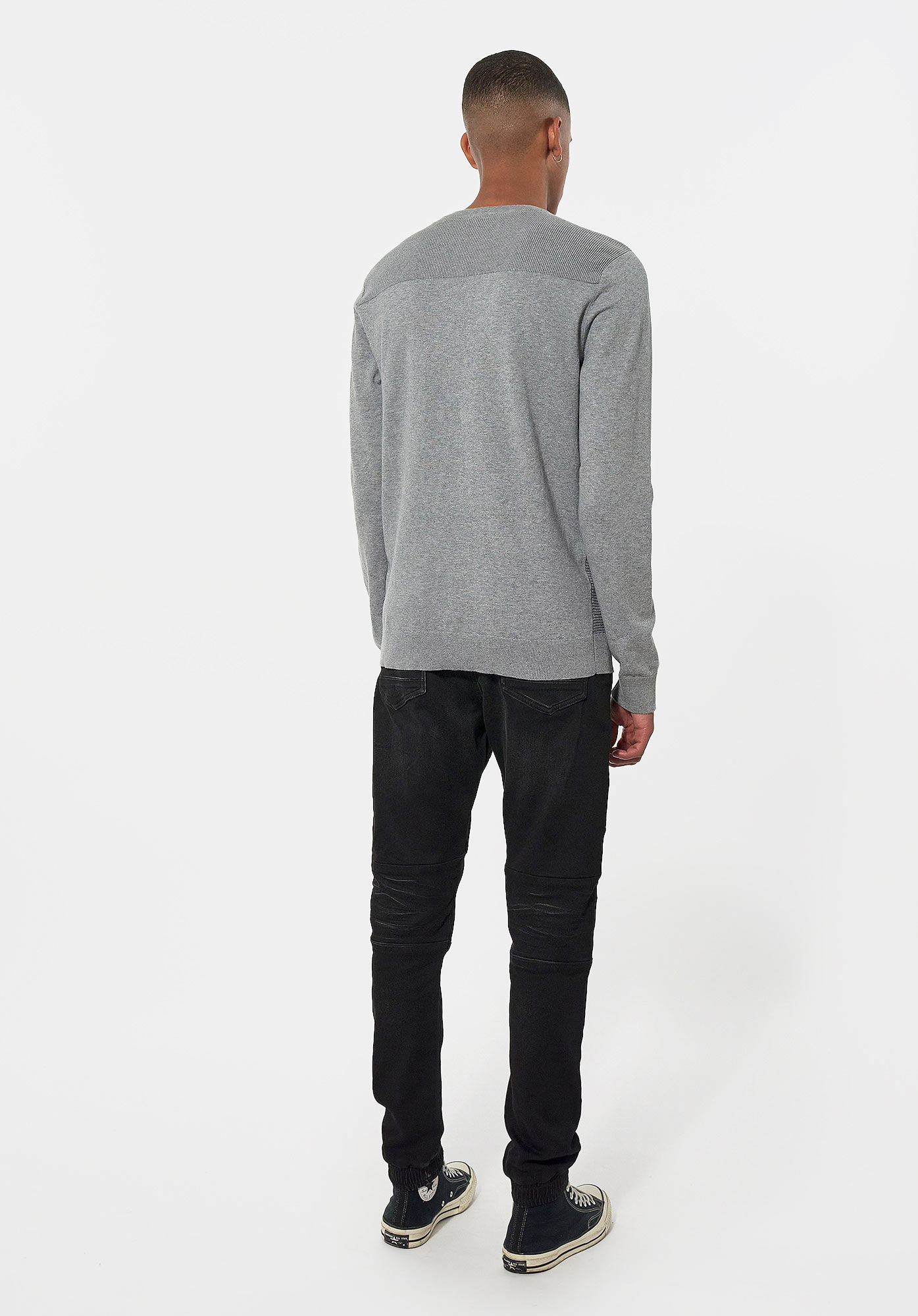 AELIS  Pull gris Homme