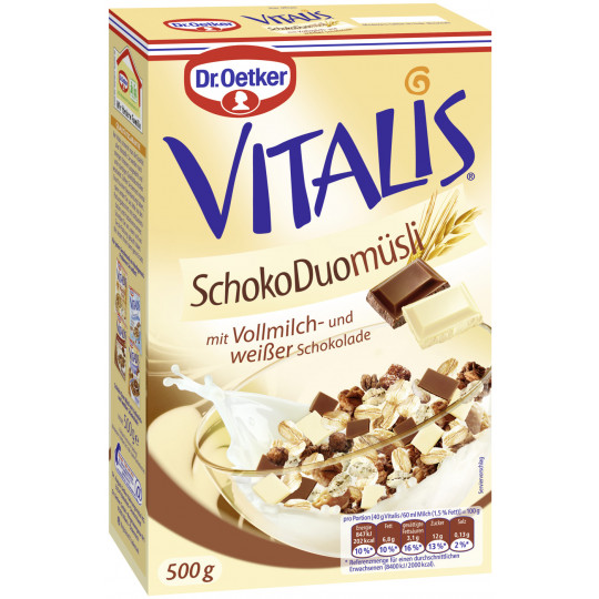 Dr.Oetker Vitalis Schoko Duo Müsli 500G