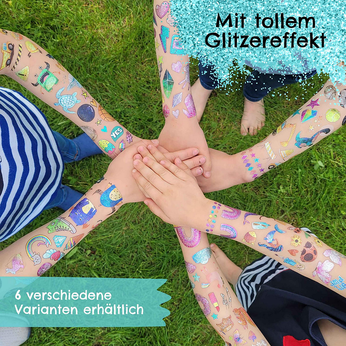 Kindertattoos Metallic - Bibi und Tina Freundschaft
