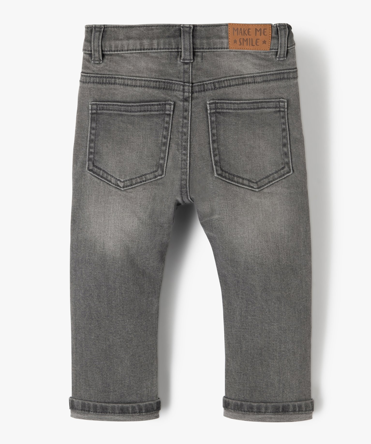 Jean bébé Garçon slim délavé gris | GEMO