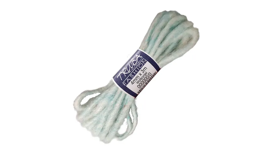 TRUBA Wollkordel 100%-Natur hellblau 3 m hellblau