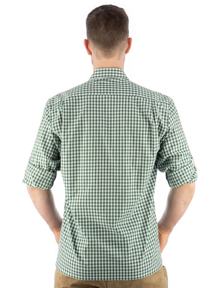 OS-Trachten Trachtenhemd Smoba in khaki/schlamm günstig kaufen