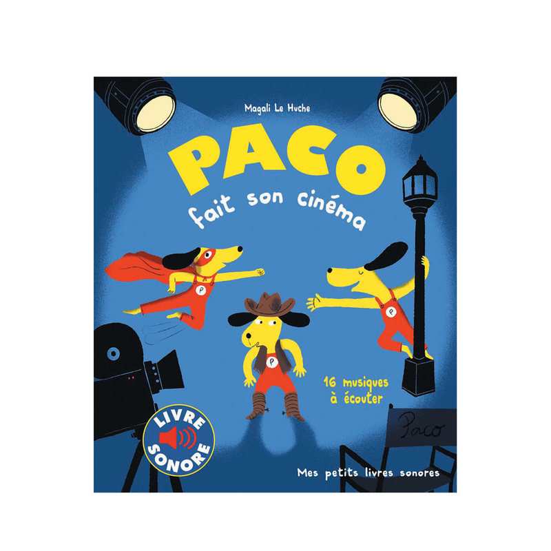 Livre sonore Paco fait son cinéma - Gallimard Jeunesse