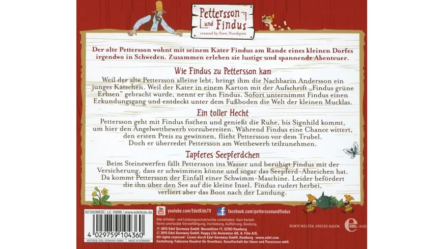 (5)NEU HSP z.TV-Serie-Wie Findus Zu Pettersson Kam