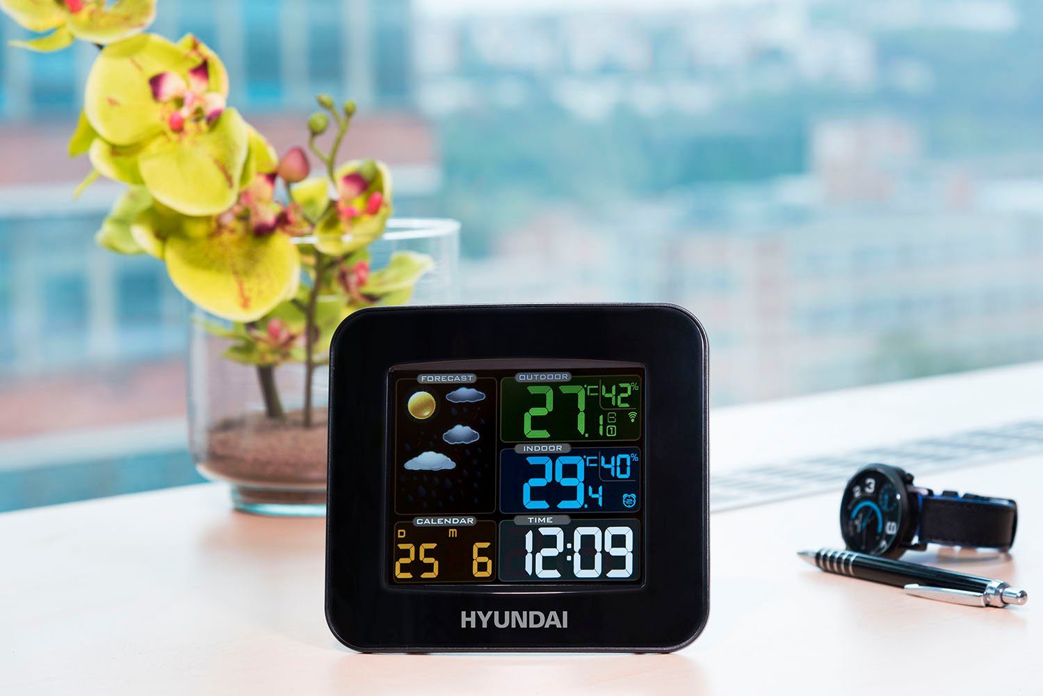 Hyundai Hyundai WS8446 Wetterstation (mit Außensensor)