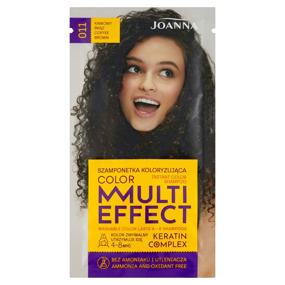 Joanna Multi Effect Color 011 Šampon za farbanje kose nijanse kafe smeđe