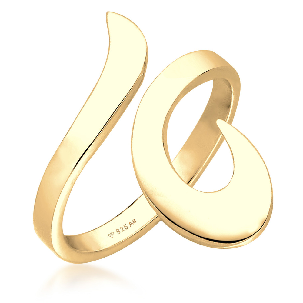 Elli Elli Bague Femmes Enroulement Ornement Déclaration en Argent Sterling 925 Bague