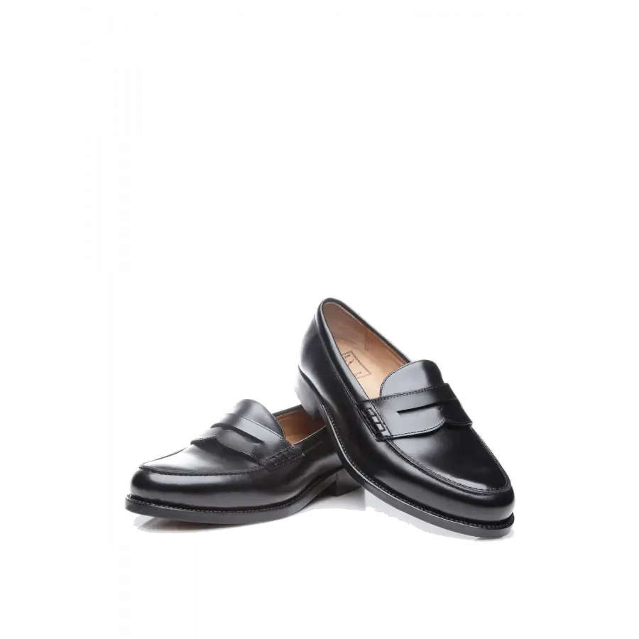 Heinrich Dinkelacker - Loafer JANOSCH K PLAIN AC Antikcalf - schwarz