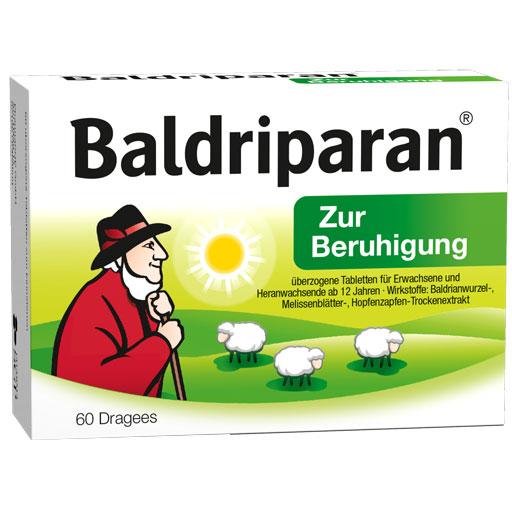 BALDRIPARAN zur Beruhigung überzogene Tabletten  60 St  Tabletten, überzogen