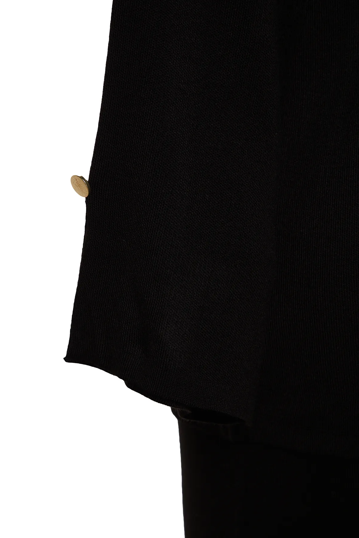 Trendyol Curve  Schwarzes Set mit hohem Kragen oben und unten TBBAW24CP00015