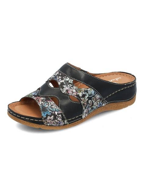 Pantoletten mit buntem Print