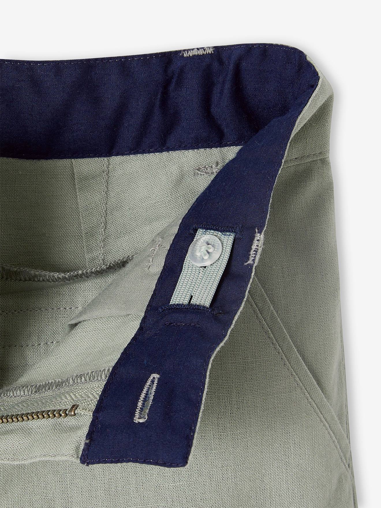 Vertbaudet Festliche Jungen Shorts - salbeigrün