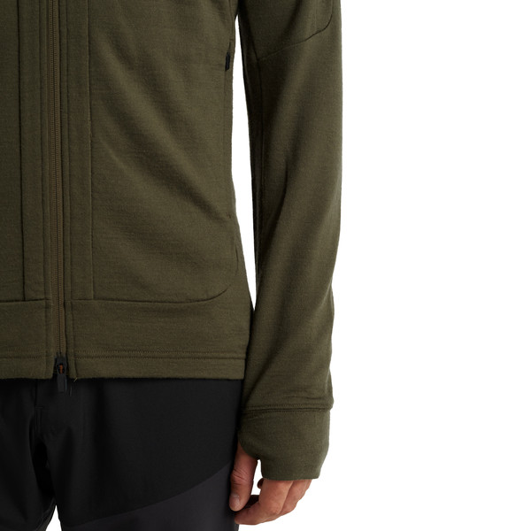 M QUANTUM III LS ZIP HOOD Herren - Wolljacke