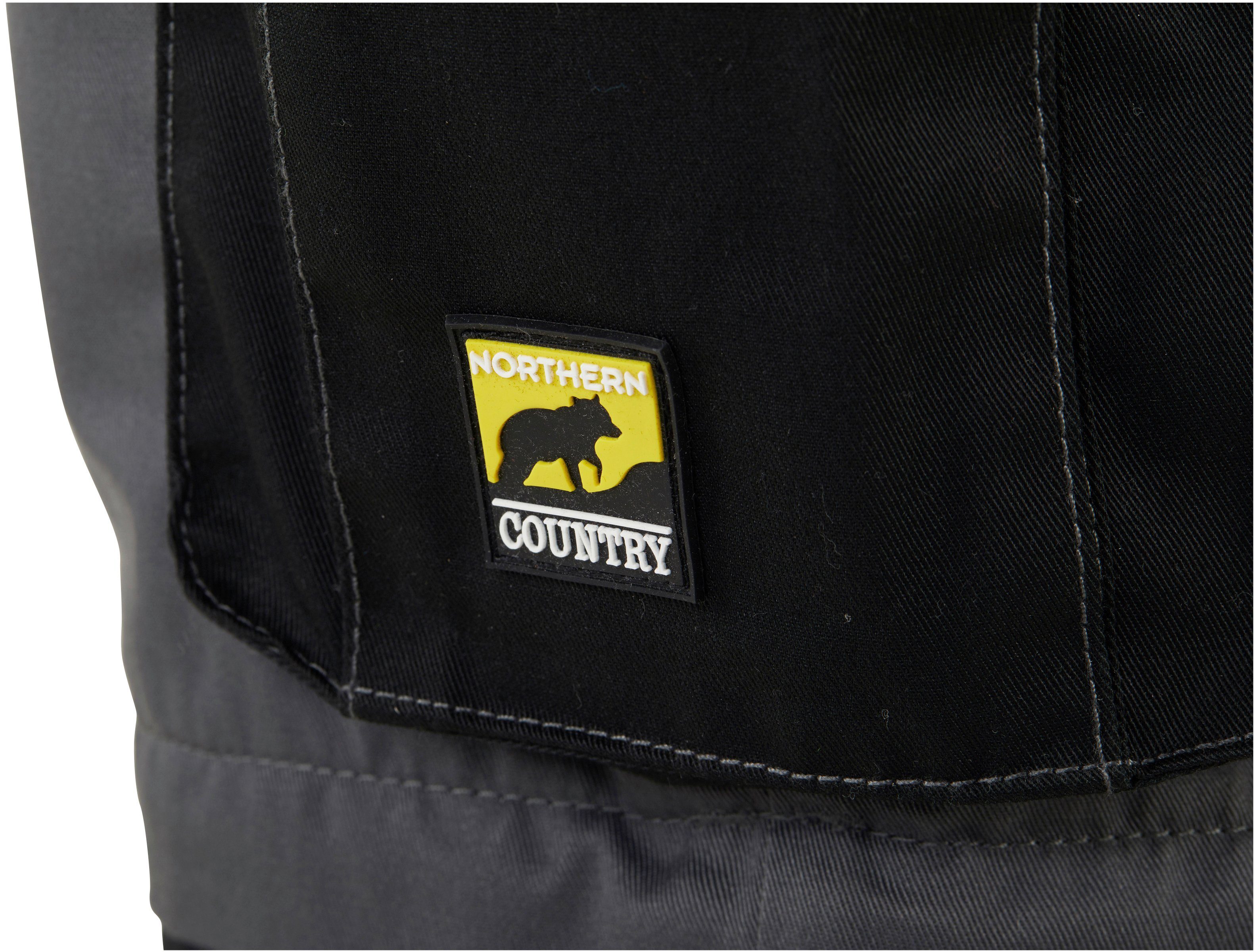 Northern Country Arbeitshose Worker (verstärkter Kniebereich, Beinverlängerung möglich, 8 Taschen) mit Zipp-off Funktion: Shorts und lange Arbeitshose in einem