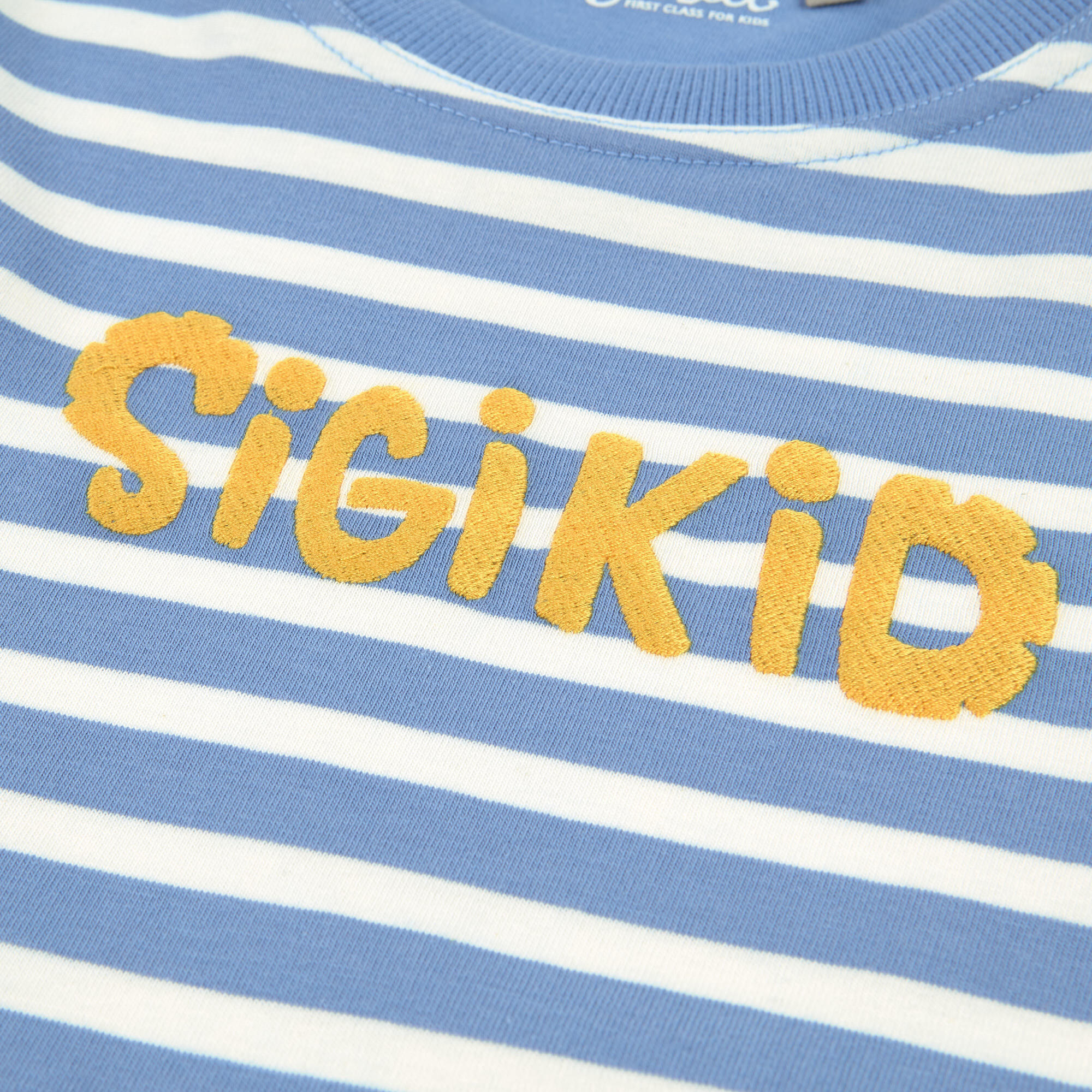 Kinder Ringel T-Shirt, blau-weiß