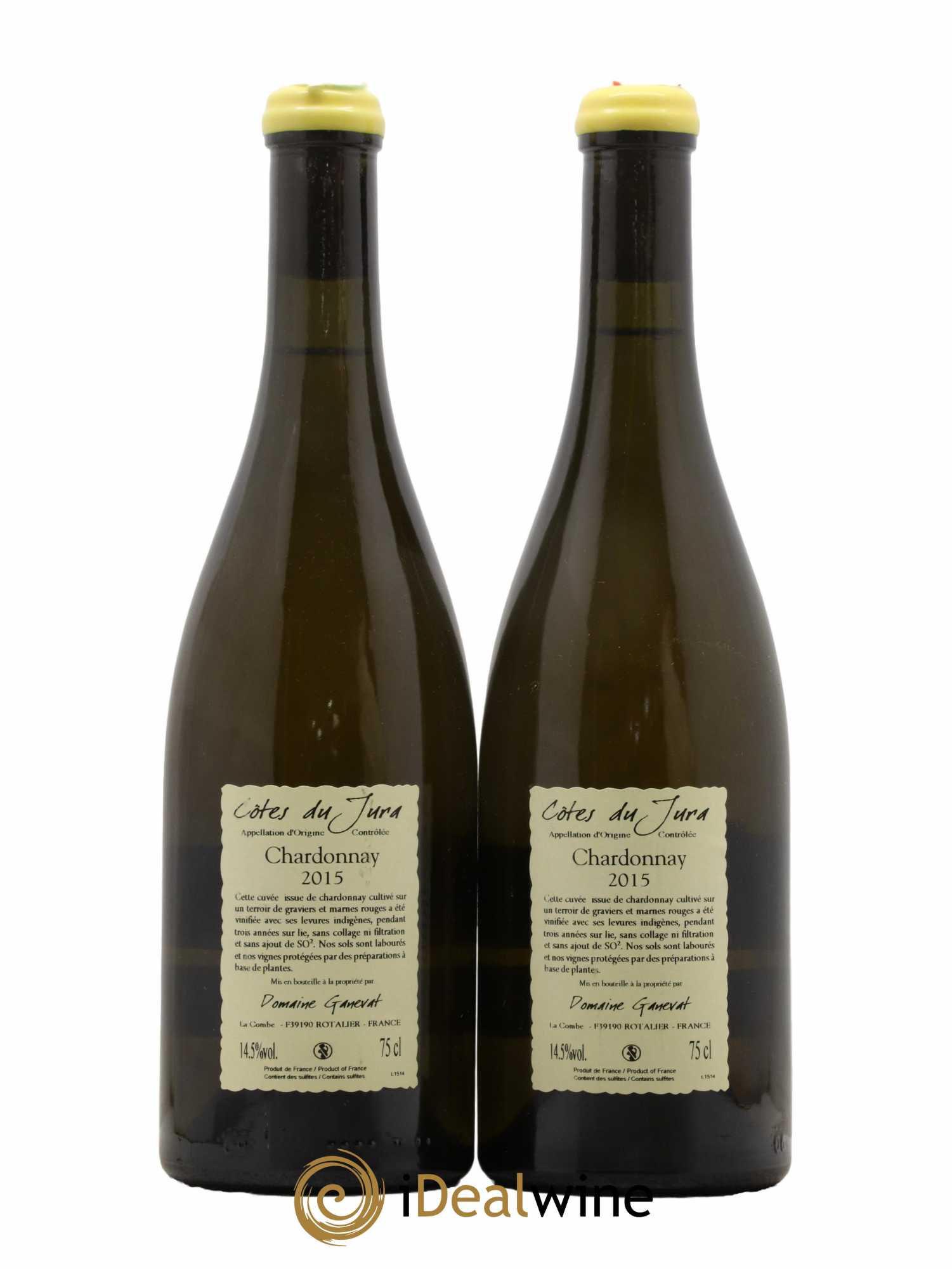 Côtes du Jura Les Gryphées Vieilles Vignes Jean-François Ganevat (Domaine)  2015 - Lot de 2 Bouteilles