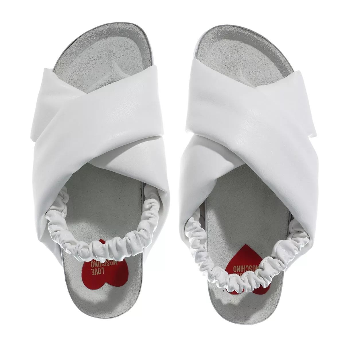 MOSCHINO Freizeit Schnürer weiss Sandale