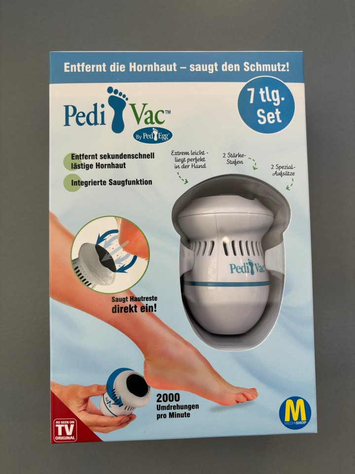 MediaShop Hornhautentferner PediVac in Weiß günstig kaufen onesize