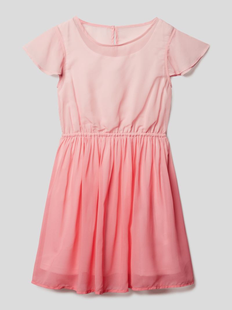 Kleid in Ombré-Optik in koralle