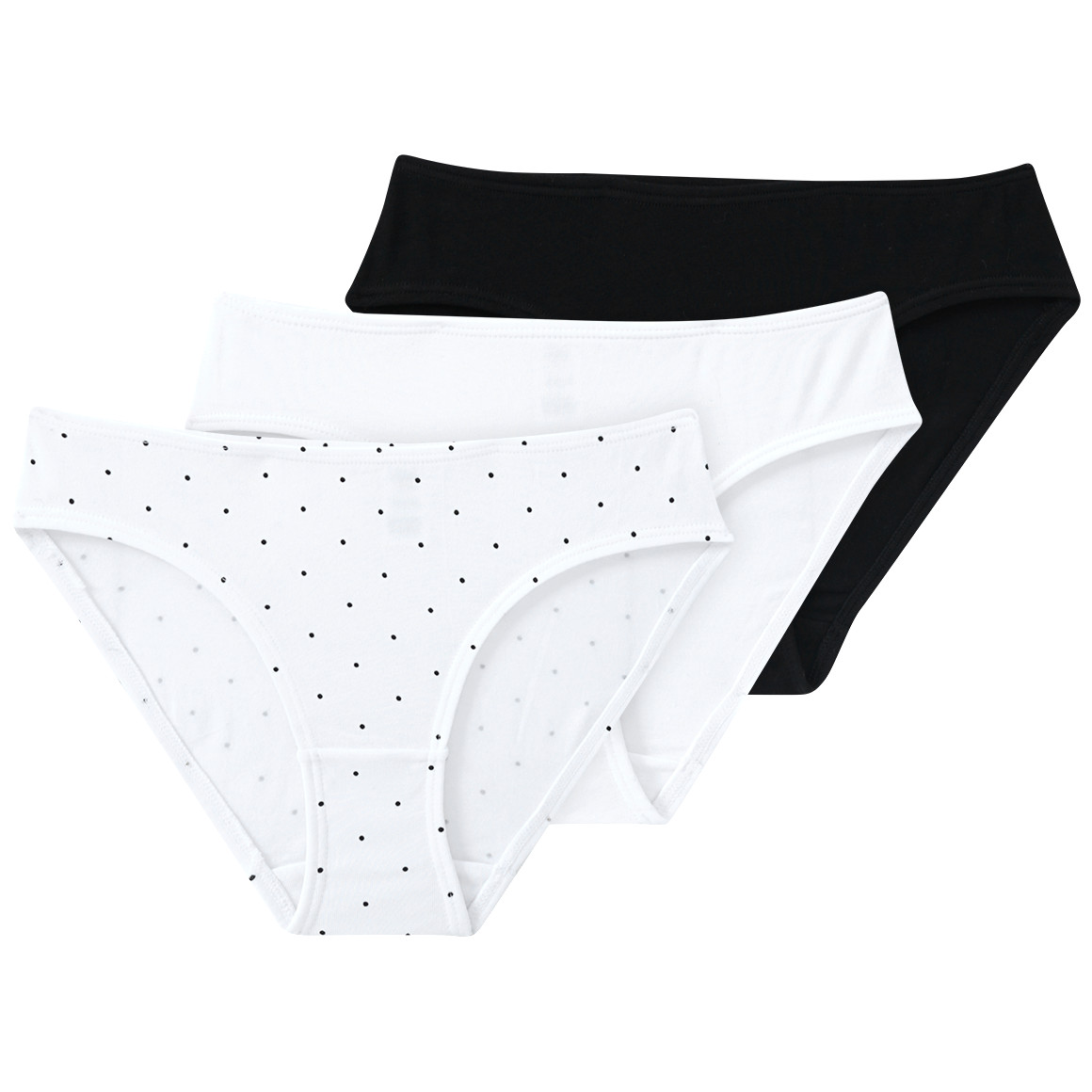 3 Mädchen Slips im Basic-Look