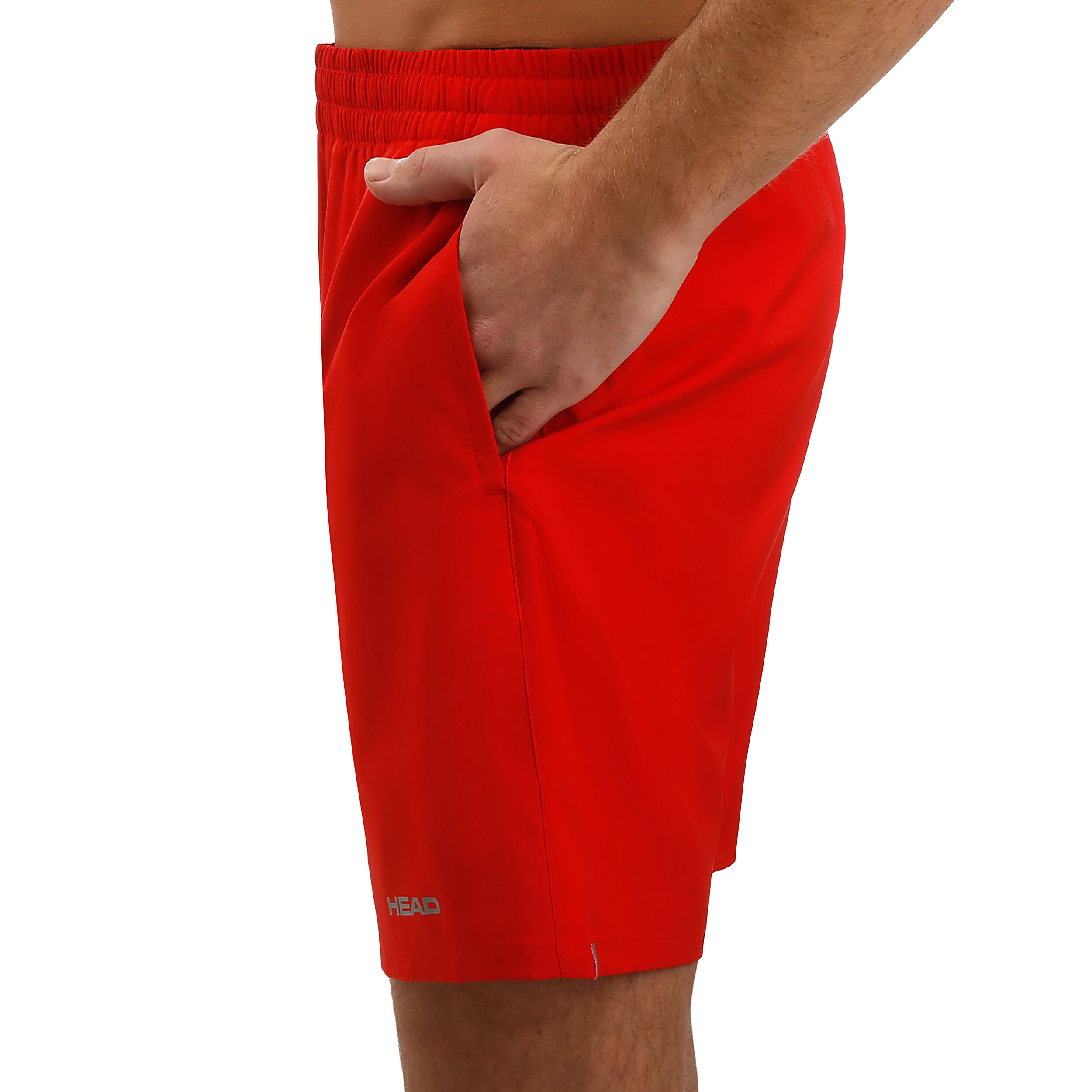 Club 7in Shorts Herren - Rot, Silber