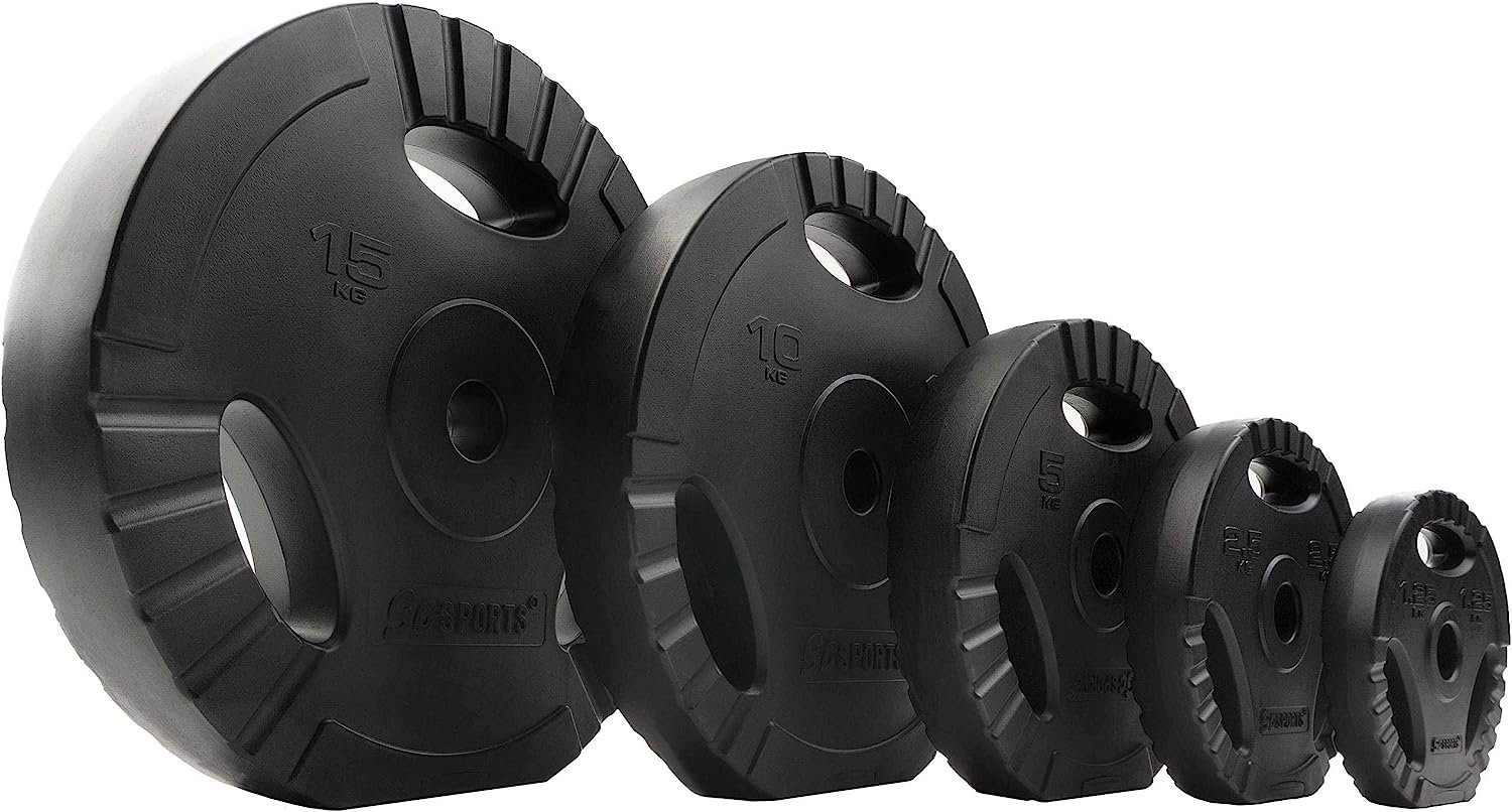 ScSPORTS® Hantelscheiben 2er Set 1,25/2,5/5/10/15kg 30mm Gewichtsscheiben Hantel, 2.5 kg, (2-tlg)